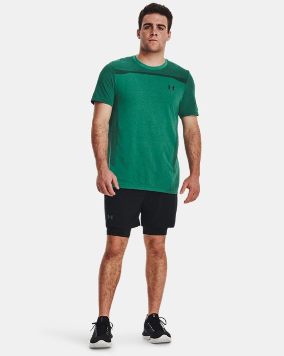 Men's UA Seamless Short Sleeve, Green, pdpMainDesktop image number 3
